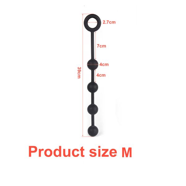 Anal Toys Large Big Silicone Beads Anal Chain Plug Play Pull Ring Ball 4 Sizes Masturbation Prostate Sex Toys_voghion.com