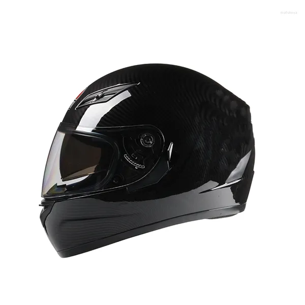 Мотоциклетные шлемы переверните козырек с двойной линзой Casco Moto Cool Motocrossfull Face Black Motorbike S M L XL