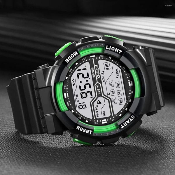 Orologi da polso Orologio elettronico da uomo Moda digitale Led Sport all'aria aperta Sveglia impermeabile Reloj Hombre