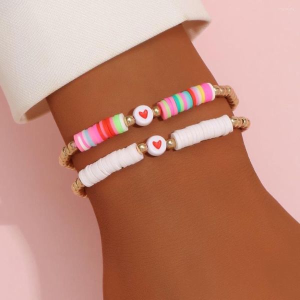 Strand Luxury Soft Clay Bead Bracelet Set 2pcs/set boho