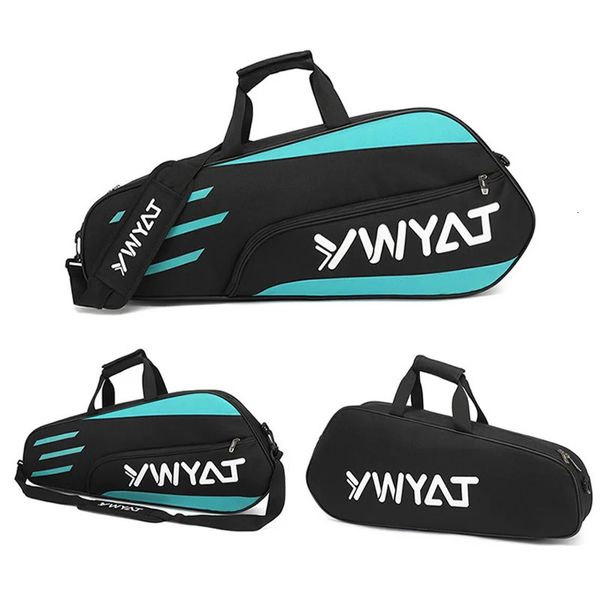 Borsa per set da badminton impermeabile resistente all'usura per 3 6 racchette borsa a tracolla con scomparto per scarpe uomo donna racchetta 231115