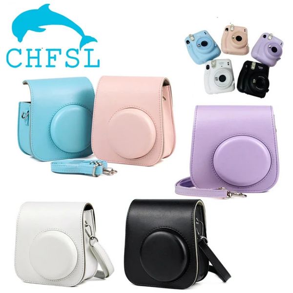 Accessori per borse per fotocamera Borsa per fotocamera a pellicola Fujifilm con tracolla per custodia per fotocamera Instax Mini 11 Custodia in pelle morbida in silicone PU 231114