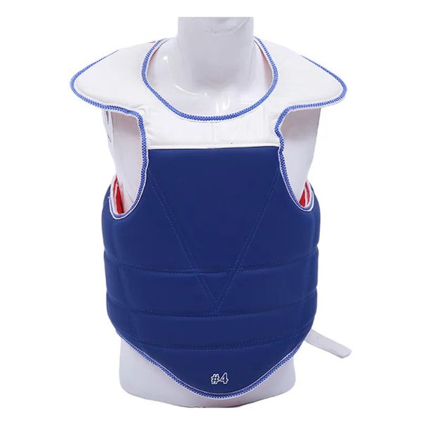 Equipamento de proteção Armadura de Taekwondo Kit de proteção de Sanda para treinamento de luta de duas cores Ambos os lados podem usar Kit de proteção de Taekwondo WTF Kickboxing 231115