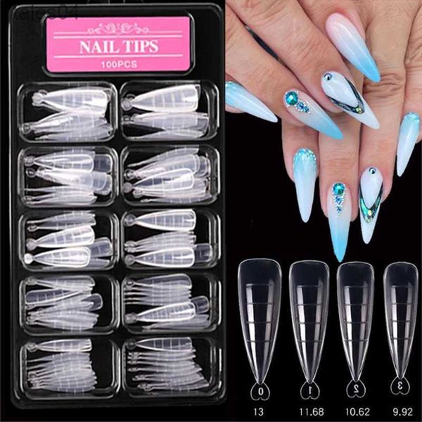 Unhas falsas extensão acrílica molde de unhas esculpido cobertura completa construção rápida pontas de unhas falsas dedo falso uv gel polonês conjunto de ferramentas de manicure YQ231115