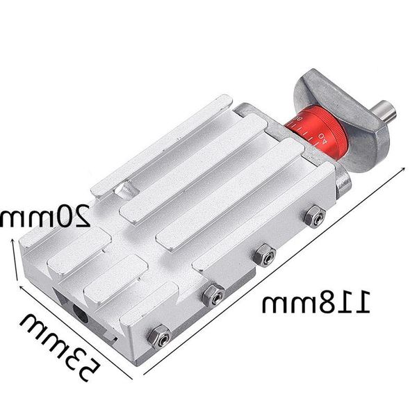 Freeshipping 118 mm Metall Silber Kreuzschlitten Längsschlittenblock Z008M für Mini-Drehmaschine Vorschub Entlastungsachse Y/Z Ebuuf