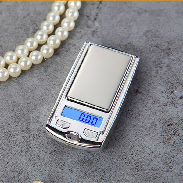 Mini Mini Digital Pocket Scales Key Chave 200g 100g 0,01g para Gold Sterling Jewelry Gram Balance Peso Scalas de precisão eletrônica com embalagem de varejo