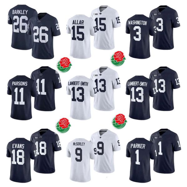 SL 2023 Rose Bowl Yama Penn Eyalet Nittany Futbol Jersey College Drew Allar Nicholas Singleton Saquon Barkley Trace McSorley Micah Parsons