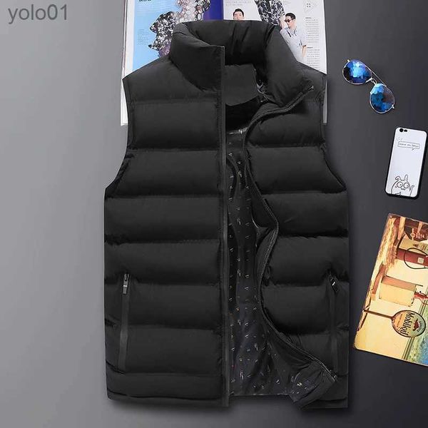 Mannen Down Parka Heren Vest Jas Mannen Nieuwe Herfst Warme Sleless Jassen Winter Casual Vest Vest Plus Size Veste homme Merk ClothingL231115