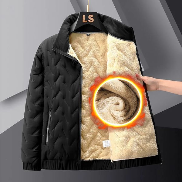 Piumino da uomo Parka Giacca invernale da uomo Slim Fit Cappotti di moda coreani Addensare Foderato di pelliccia Tenere al caldo Giacche da esterno Colletto alla coreana stile sportivo 231114