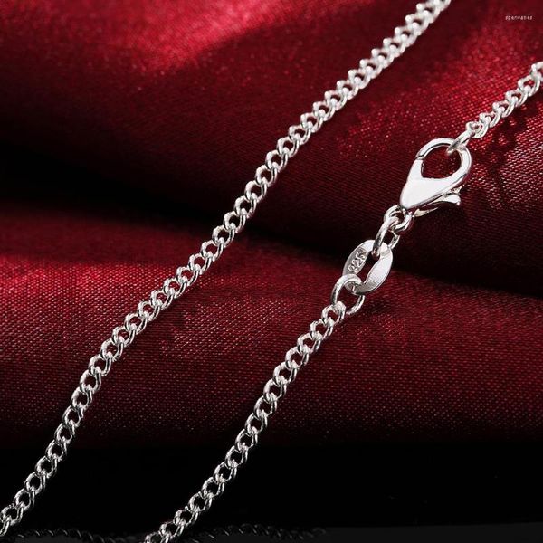 Ketten 925 Sterling Silber Kette Halsketten für Frauen 16/18/20/22/24/26/28/30 Zoll Luxus Designer Schmuck Accessoires Großhandel GaaBou