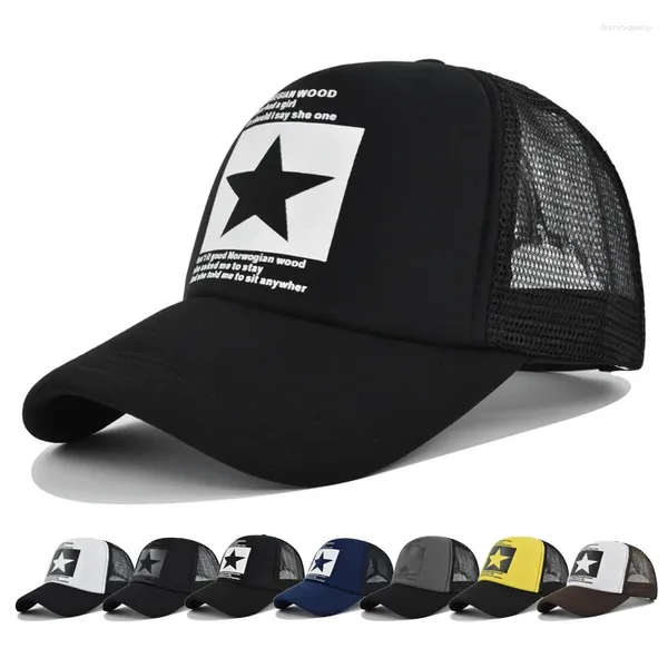 Berretti da baseball Berretto da baseball Cappello estivo Traspirante Rete per adulti Maglia unisex Modello pentagramma Street Dance Break Dancing Ombra