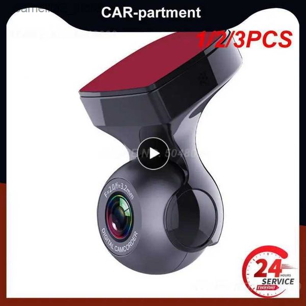 Araba DVRS 1/2/3pcs Araba DVR Kamera 1080p Gece Dash Cam 170 Derece Geniş Açılı USB Video Kaydedici Kamera Otomatik Dashcam İki Stil Wifi Adas Q231115