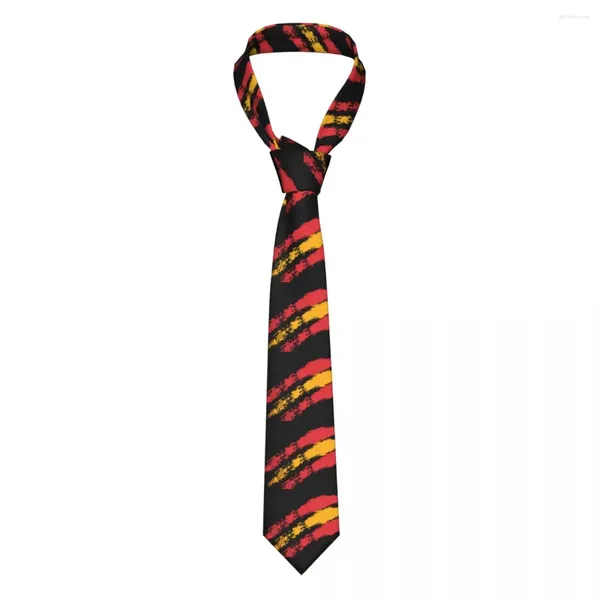 Bow bağları İspanyol bayrak kravatları erkekler kadın sıska polyester 8 cm dar İspanya espana boyun kravat erkekler aksesuarlar gravatas düğün partisi