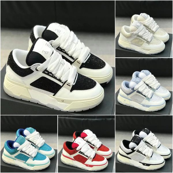 Luxurys Alta Qualidade MA-1 Sapatos Skelet Bones Sapato Casual Runway Skel Top Baixo Alto-Homens Mulheres Basquete Outdoor Sneaker Preto Branco Sapatos de Couro