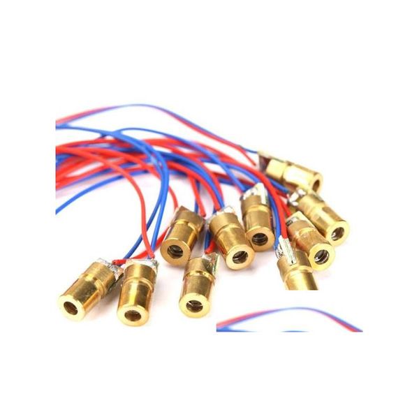 Metal Alaşımlar Toptan Lazer Dot Modu Diyot Modları Kırmızı Bakır Kafa 650NM 6mm 6.5mm 3V 5V 12V 5MW 1000 PCS/Lot Bırak Teslim Ofisi SC DHB6G