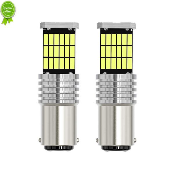 Neu 2 Stück 1156 P21W BA15S PY21W BAU15S 1157 P21/5W BAY15D T25 3157 T20 7440 7443 Auto LED Rückfahrlicht 4014 Auto Lampe 12V 6000K