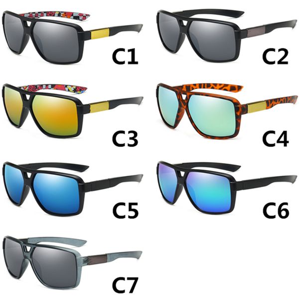 Übergroße Sonnenbrille Männer Frauen Quadratische Marke Designer Sonnenbrille Männlich Weiblich Dazzle Color Eyewear Uv400