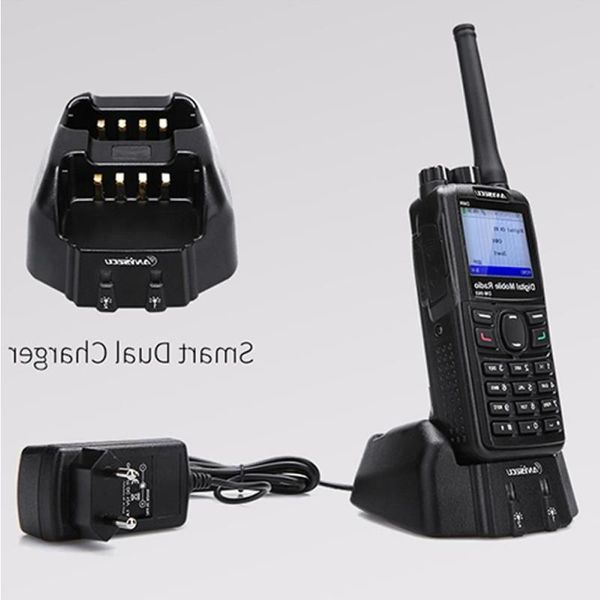 Бесплатная доставка DMR Walkie Talkie DM-960 TDMA Ham Radio DM960 400-480 МГц с двумя слотами Times Кабель для программирования рации Ucrqt