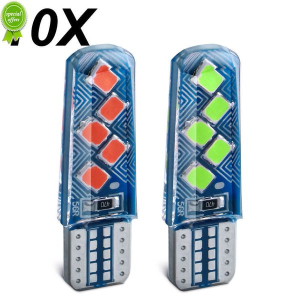 Novo 10pcs 12V T10 3030 10SMD LED Auto Bulbo interior Branco LED LATE LABELA BULBAS LIBLEIRA LICER