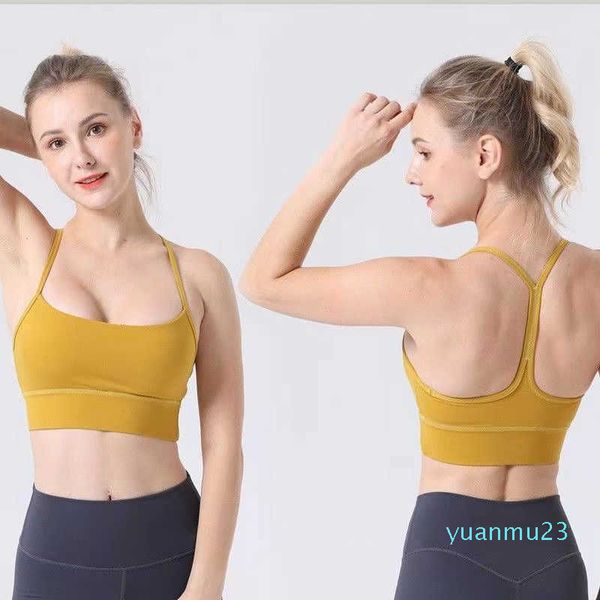 Sutiã de yoga lululemens mulheres fitness 226 sutiãs esportes y-tipo roupa interior jogging topo ginásio feminino sutiã esportivo suspensórios colete feminino correndo lingerie lululemens