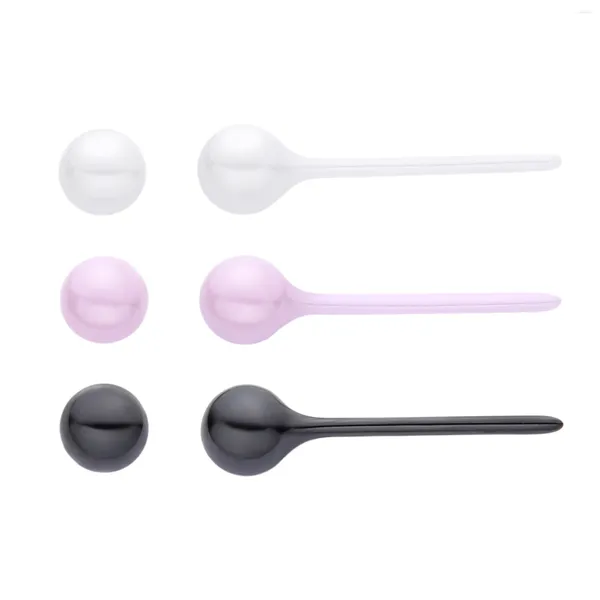 Серьги-гвоздики, 3 пары, керамический шарик для чувствительных ушей, цветной фарфоровый набор, пирсинг Ly, для женщин и девочек, 4 мм