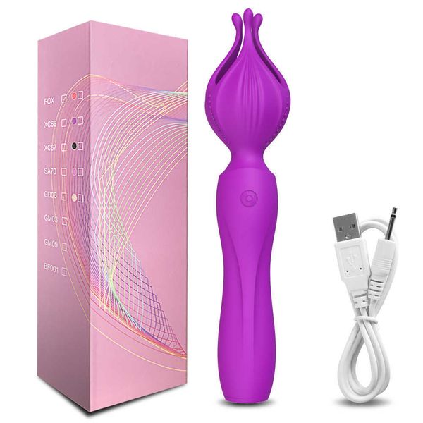 Nowy potężny wibrator Av Usb dla kobiet stymulator łechtaczki łechtaczki Mini magiczna różdżka do masażu kobiet dorosłych towarów S_voghion.com