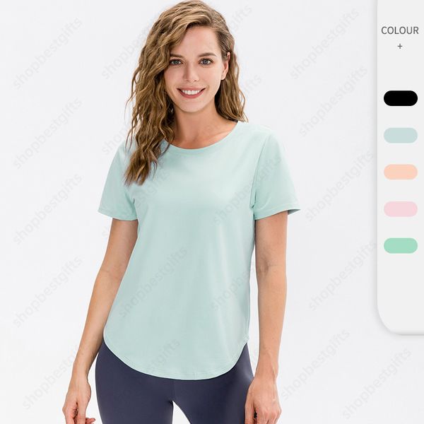 Maglietta da donna alla moda Magliette firmate ad asciugatura rapida Traspiranti Sport all'aria aperta Fitness Corsa Top T-shirt Taglia S-2XL per donna