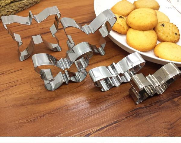 Stampi da forno 1Set animale a forma di animale a forma di biscotto stampo per la torta in acciaio inossidabile strumento Cookie timbri per cookie per cutte specializzate PD 005 Specialized 005