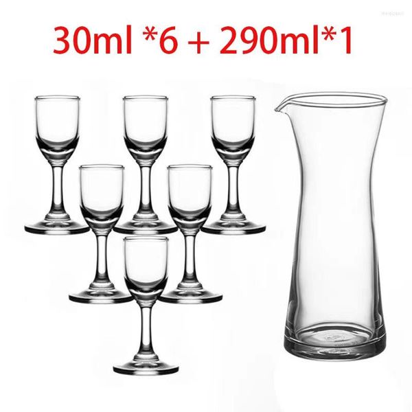 Weingläser Kleines Glas-Set Flagon Dispenser White Spirit Bar Cup