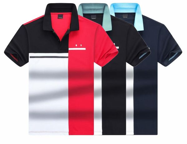 Stickerei -Baumwoll -Polo -Hemden für Männer lässig Multicolor Slim Fit Mens Polos Neue Sommermodemarke Männer Kleidung