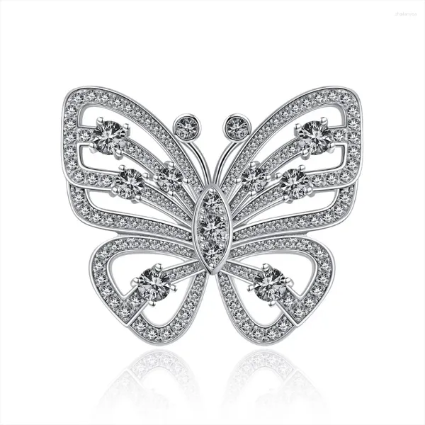 Cluster Ringe 2023 S925 Silber Schmetterling Serie Ring Luxus Micro Intarsien voller Diamanten Mode Flash Street Shooting