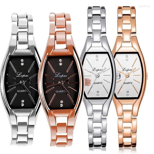 Relógios de pulso Sdotter Moda Relógios Mulheres À Prova D 'Água Rose Gold Lady Quartz Watch Casual Relogio Feminino Cristal Senhoras Aço Inoxidável