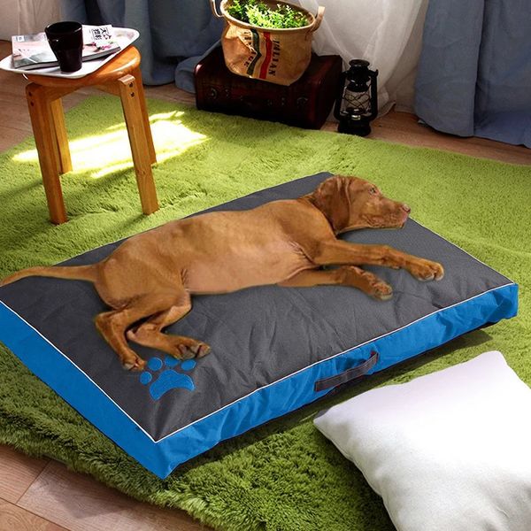 Canis Canetas Pata À Prova D 'Água Pet Mat Dog Cama Verão Engrossar Cooling Camas De Cachorro Filhote De Dormir Capa Removível Almofada Para Cão Pequeno Médio Grande 231114