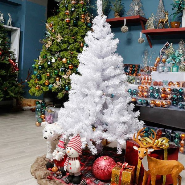 6FT 1000 Ramo Árvore de Natal Automática com Pinhas Premium Artificial PVC Art Navidad Decoração de Natal 211021 ZZ