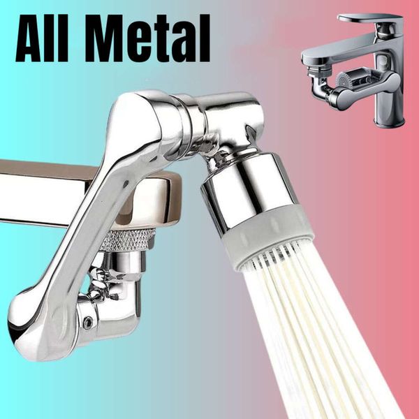 Novo metal 1080 ° rotação universal torneira pulverizador cabeça 22/24mm adaptador lavatório extensor torneira arejador bubbler bico torneira da cozinha