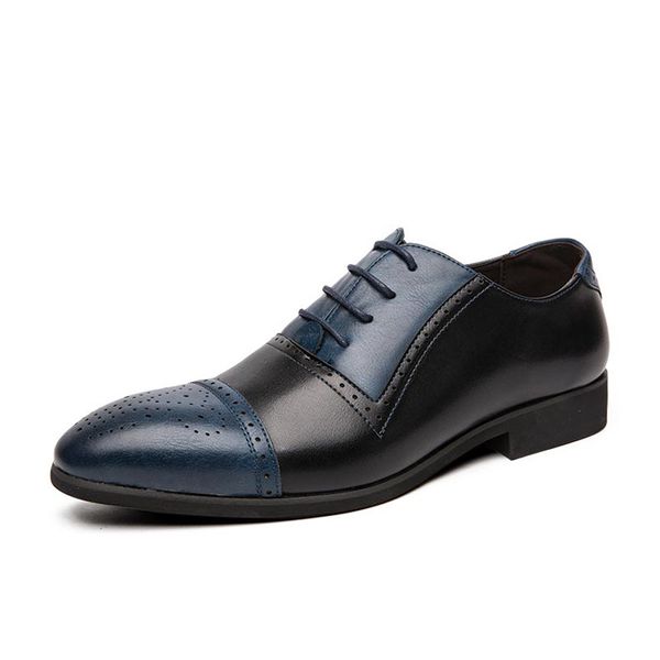 Men Leather Business Sapatos Patente Couro 6 cm Mais altos Trendy British Dress Suits