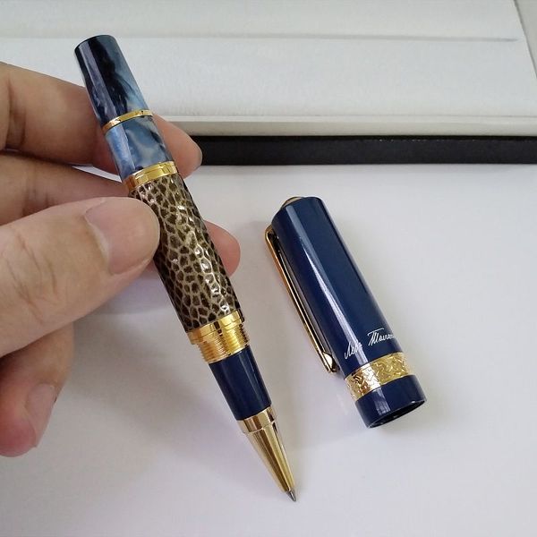 Escritório limitado fino tolstoy/edição assinatura caneta esferográfica leo roller ball luxurs escritor canetas recarga papelaria presente vxcfv