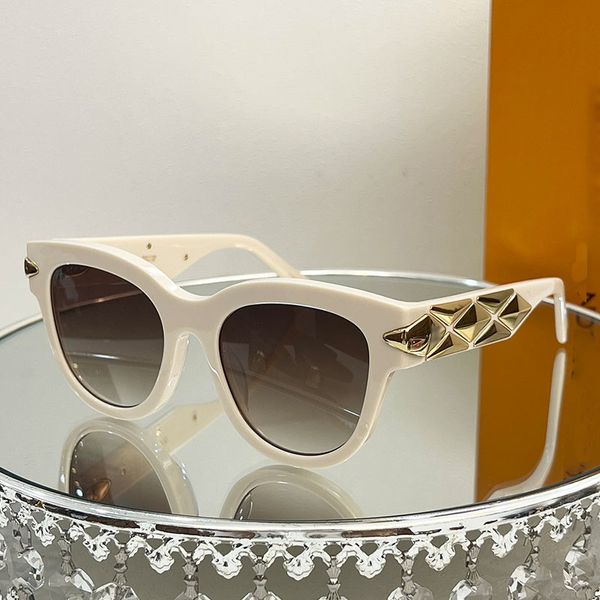 Luxuriöse L-Designer-V-Sonnenbrille für Damen, galvanisiert, dekorative Rahmen, modische Brille von 1988, klobiges Schwarz, sportlicher Stil, Herren-Sonnenbrille, klassische Marke, Originalverpackung