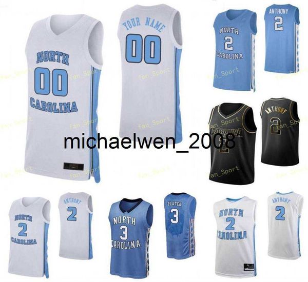 Mich28 NCAA Koleji Kuzey Carolina TAR Heels Basketbol Forması 0 Anthony Harris 13 Jeremiah Francis 15 Garrison Brooks Carter 2 Coby White Custom