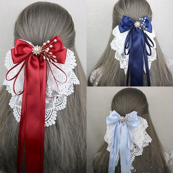 Articoli per feste Copricapo con nastro in pizzo Kawaii Girls Lolita Fascia per capelli Farfallino Campana Cerchio per capelli dolci Accessori per capelli