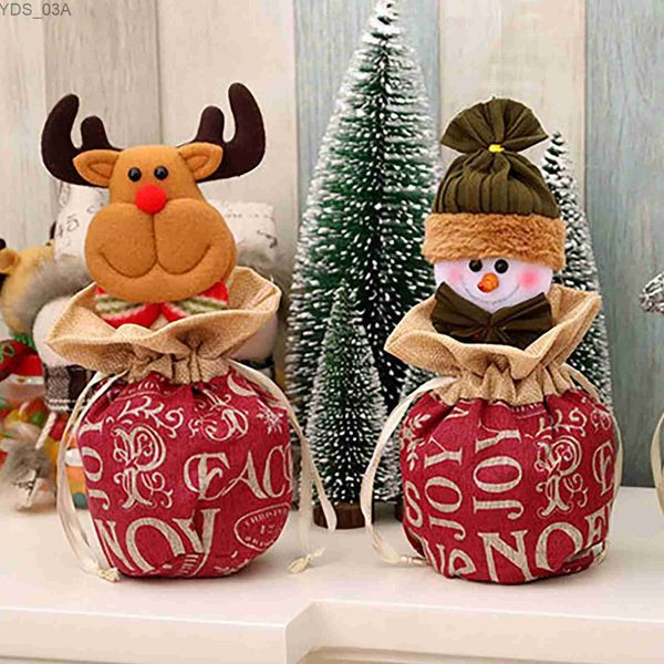 Noel Dekorasyonları Gizemli Kutu Noel Dolls Drawstring Candy Torbalar Hediye Hediyeler Çocuk Dolgu Konteyner Çantaları Navidad Ofertas Envio Bedava Sıcak Satış YQ231115