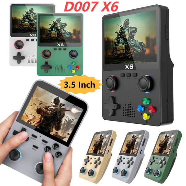 Tragbare Game-Player D007 Handheld-Game-Player 3,5-Zoll-IPS-Bildschirm Spielkonsole Video-Player Eingebaute 10000 Spiele Tragbare elektronische Retro-Konsole 231114