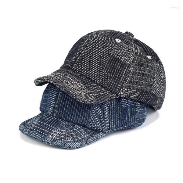 Berretti da baseball Elegante berretto da baseball morbido a tesa corta Cappello stile camionista in cotone moda hip-hop per uomo Gioventù