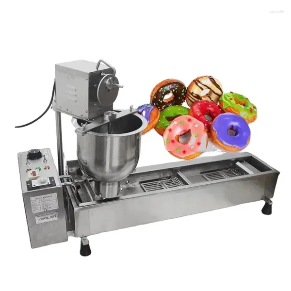 Fabricantes de pão elétrico completo-automático máquina de fritar bolo de rosquinha comercial equipamento de alta eficiência 110v/220v