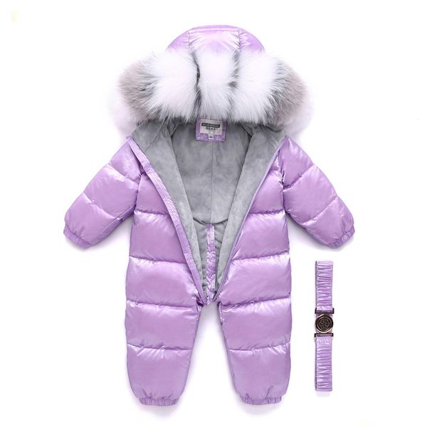 Комплекты одежды -30 градусов, русская зима, детский пуховик, верхняя одежда для мальчиков, пальто, утепленные водонепроницаемые зимние комбинезоны, одежда для маленьких девочек Dro Dhoi3