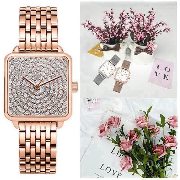 Relógios de pulso moda casual luxo quartzo mulheres homens relógios simples senhoras strass dial vestido pulseira presentes