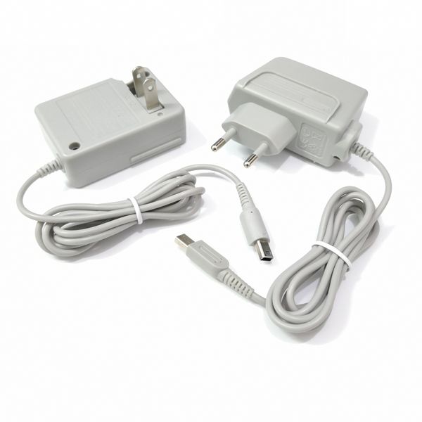 Adaptador de energia CA Adaptador doméstico Viagem da parede Bateria CABELO DE TRABELO DE CABO DE CABO UE UE Plugue para Nintendo NDSI 3DS 3DSXL LL DSI