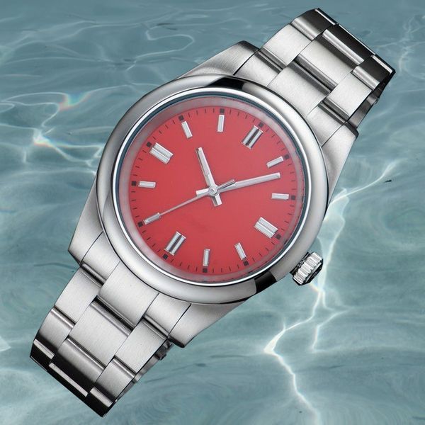 Designer relógio feminino relojes arco-íris relógio mostrador vermelho 36mm 41mm safira à prova d'água relógio masculino automático mecânico 3235 movimento relógios todos relógio de aço inoxidável