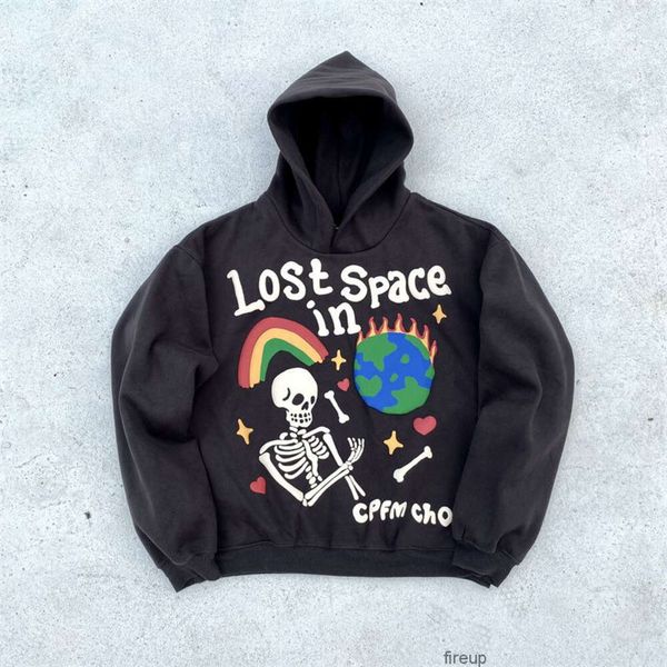 Sweatshirts Herren Damen Designer Hoodies Mode Streetwear Cpfm Street Lost in Space W Ering Universe Foam 3D-Druck Samt Kapuzenpullover Trend