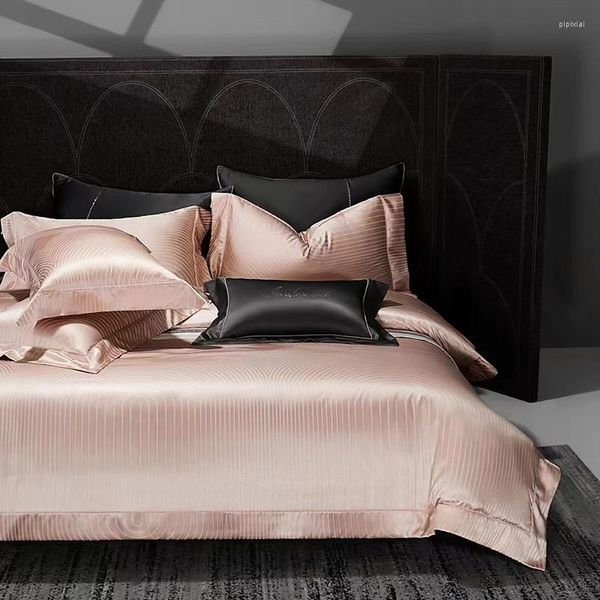 Bedding Define Luxury Silver Thread Jacquard e Egyptian Cotton Patchwork Set